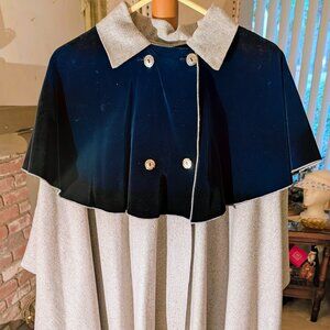 Vintage Betmar NY Velvet and Wool Cape
